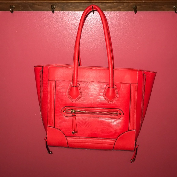 Handbags - Red aldo shoulder purse. Celine lookalike